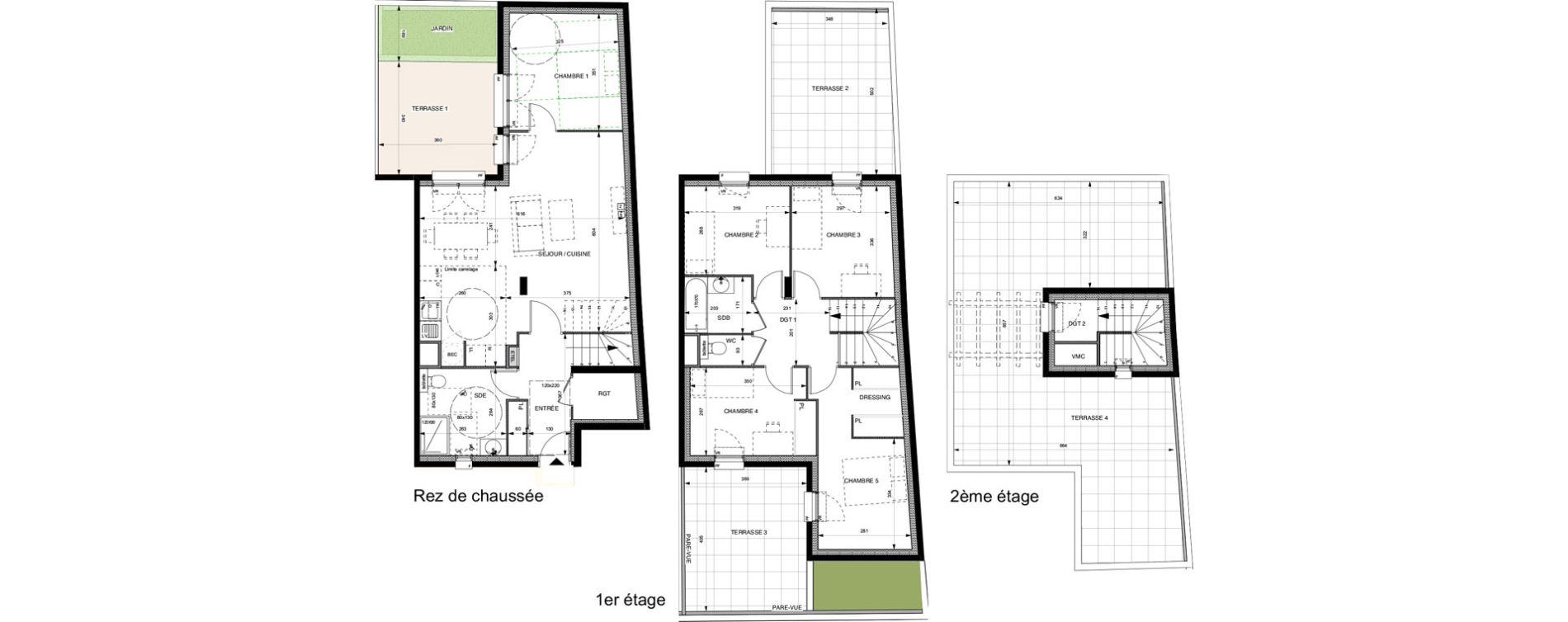 Duplex T6 de 117,20 m2 &agrave; Villeneuve-La-Garenne Boulevard gallieni