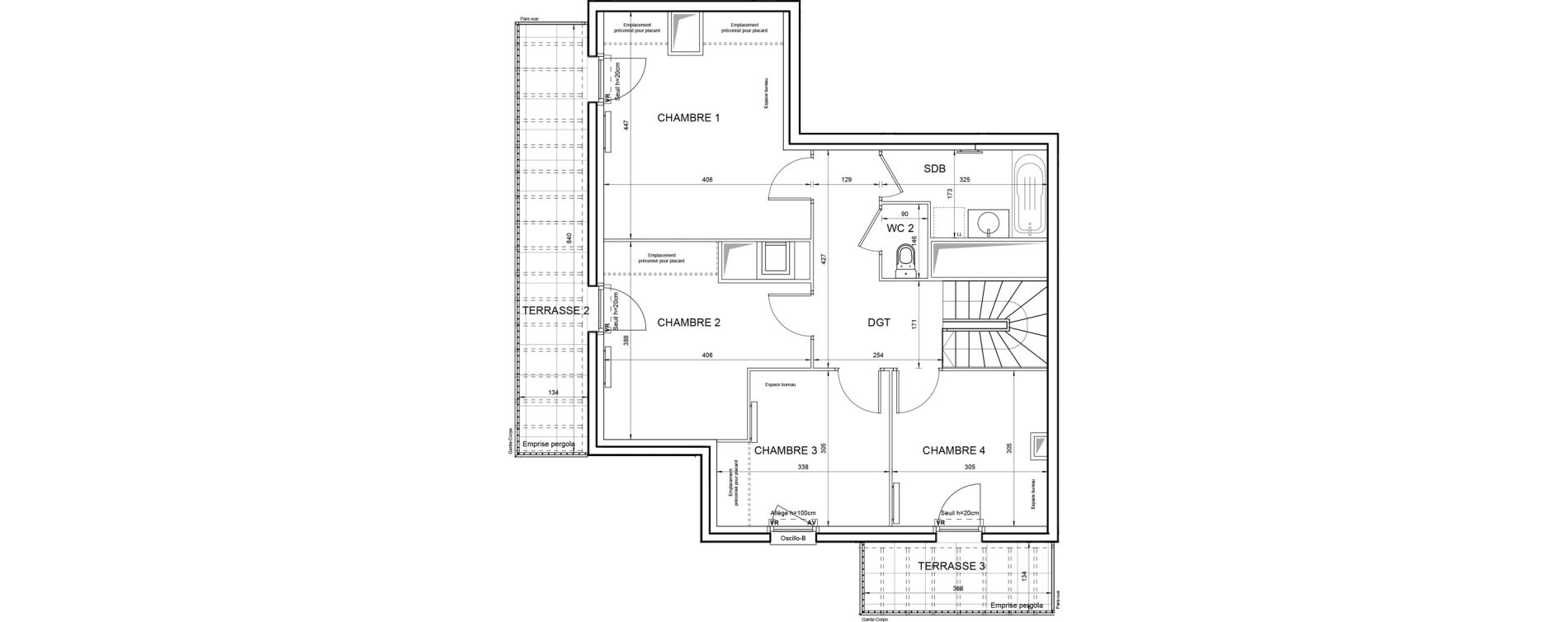 Duplex T5 de 108,96 m2 &agrave; Villeneuve-La-Garenne Boulevard gallieni