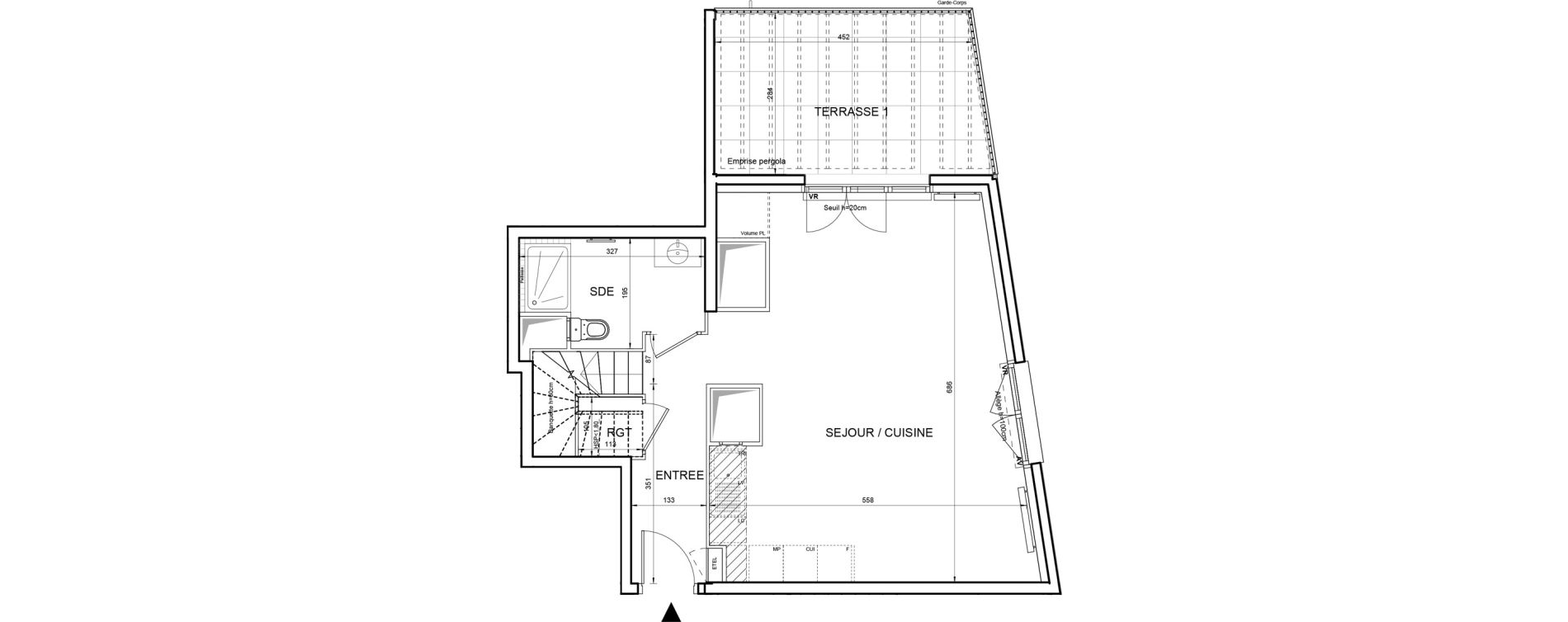 Duplex T4 de 90,71 m2 &agrave; Villeneuve-La-Garenne Boulevard gallieni