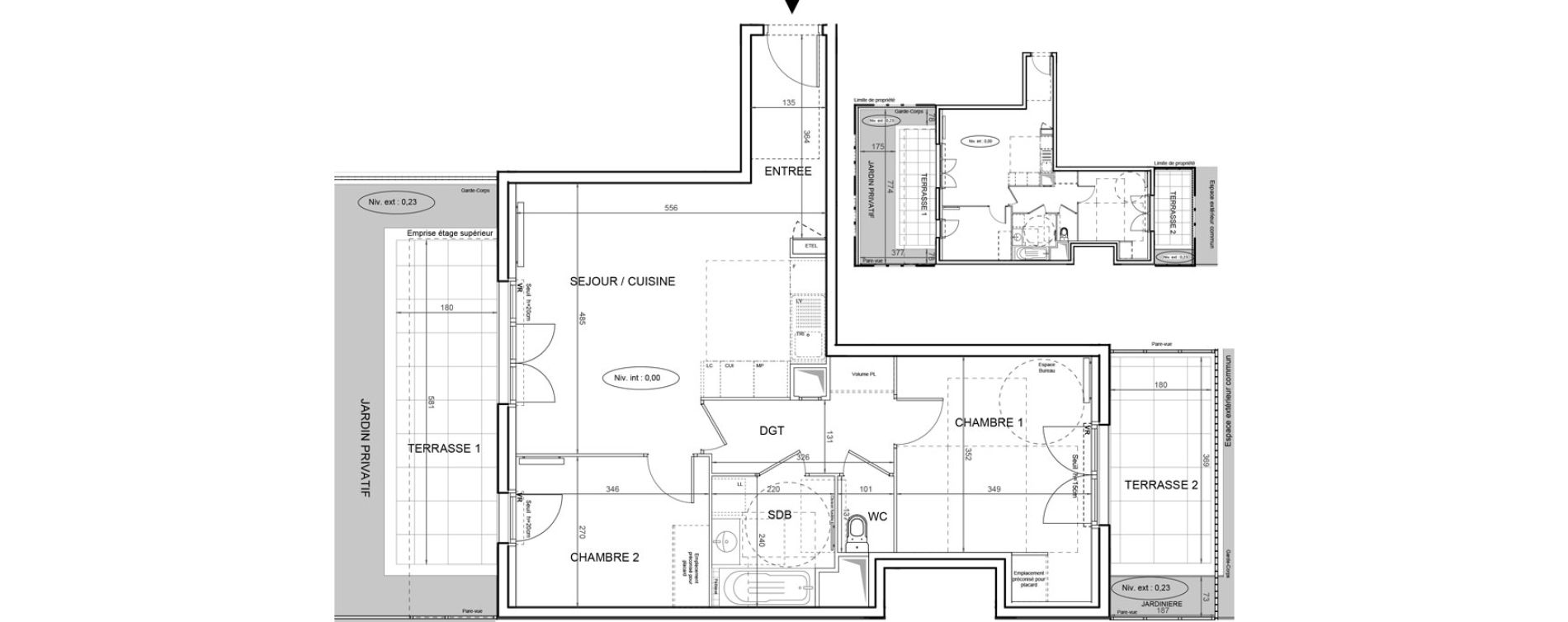 Appartement T3 de 62,12 m2 &agrave; Villeneuve-La-Garenne Boulevard gallieni