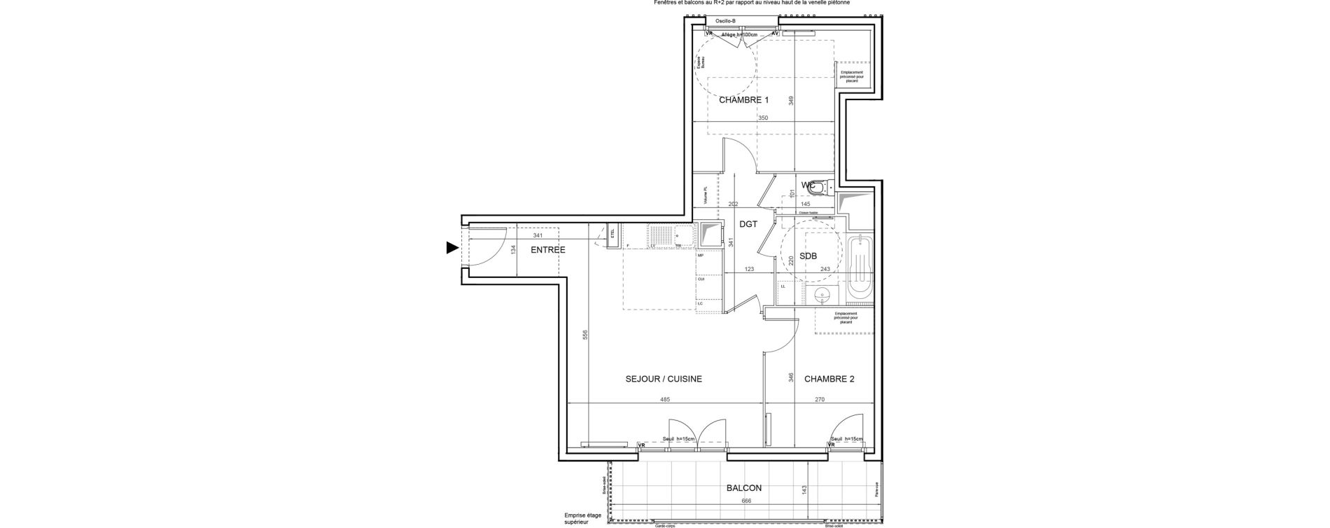 Appartement T3 de 61,77 m2 &agrave; Villeneuve-La-Garenne Boulevard gallieni