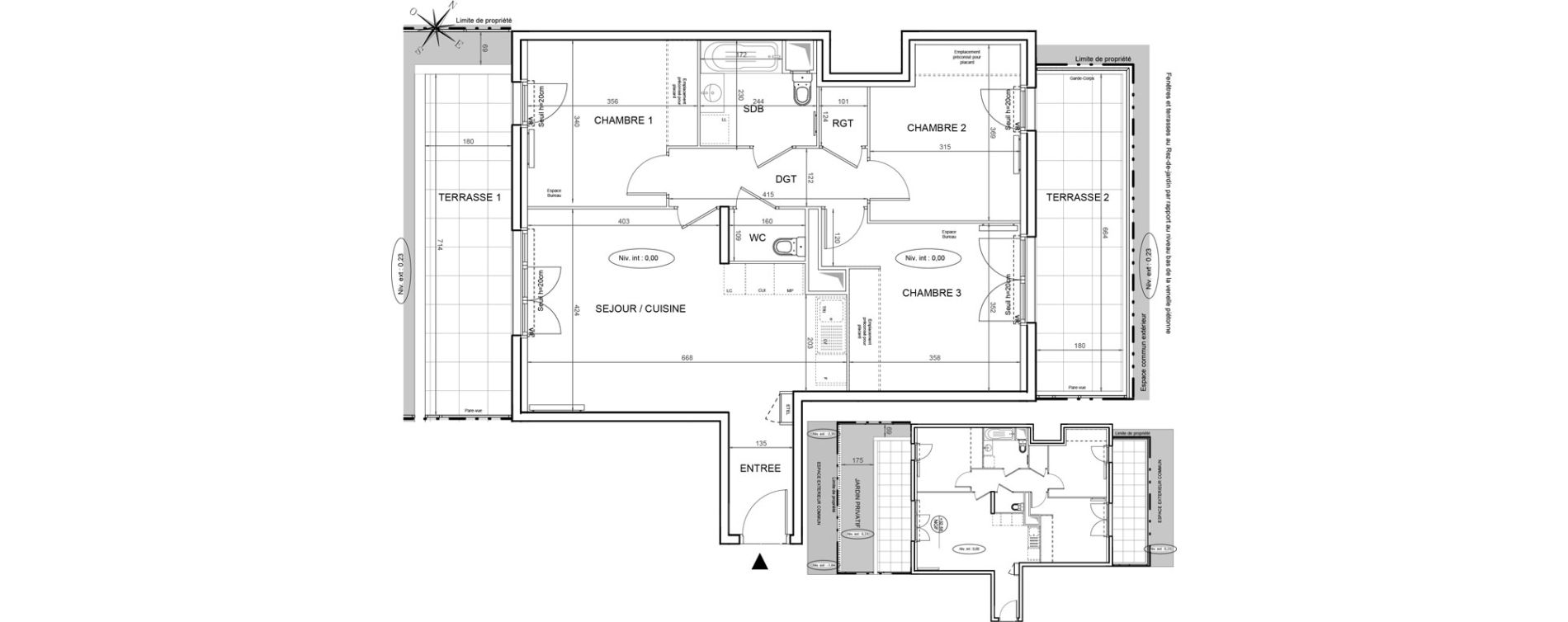 Appartement T4 de 76,26 m2 &agrave; Villeneuve-La-Garenne Boulevard gallieni