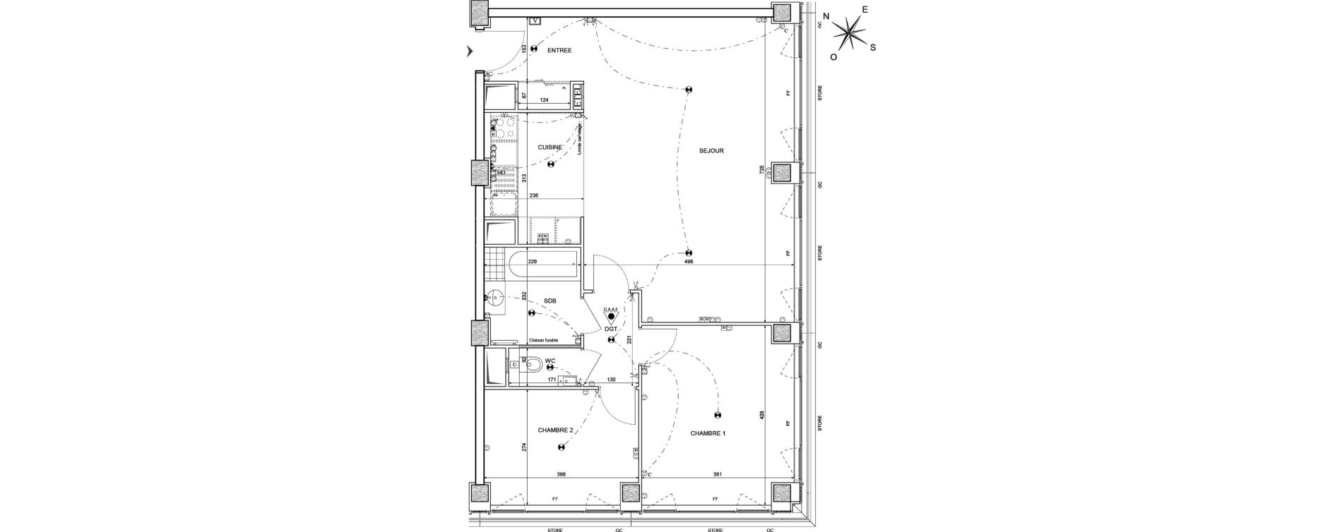 Appartement T3 de 80,20 m2 &agrave; Paris 