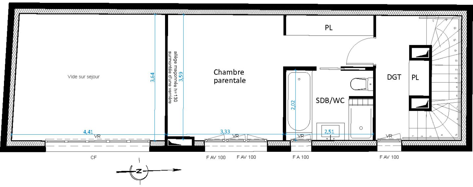 Maison T5 de 109,20 m2 &agrave; Paris 