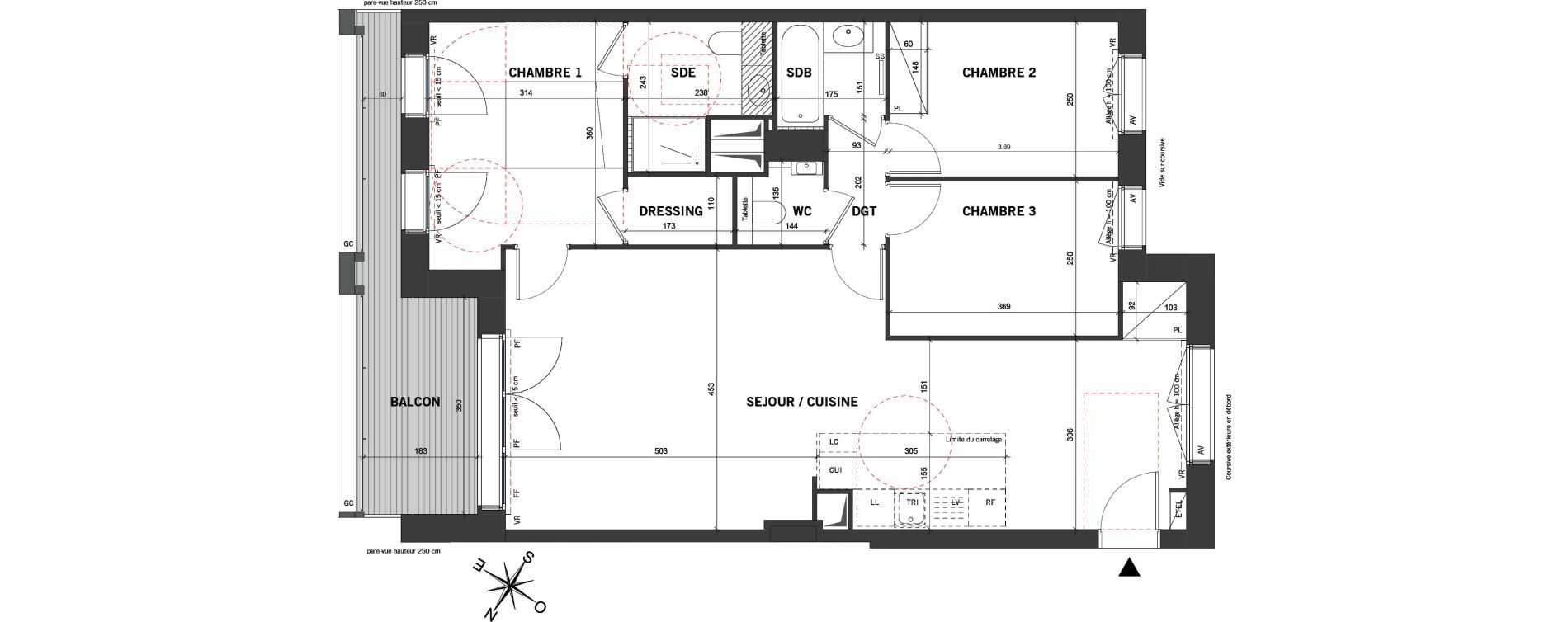 Appartement T4 de 86,20 m2 &agrave; Paris 