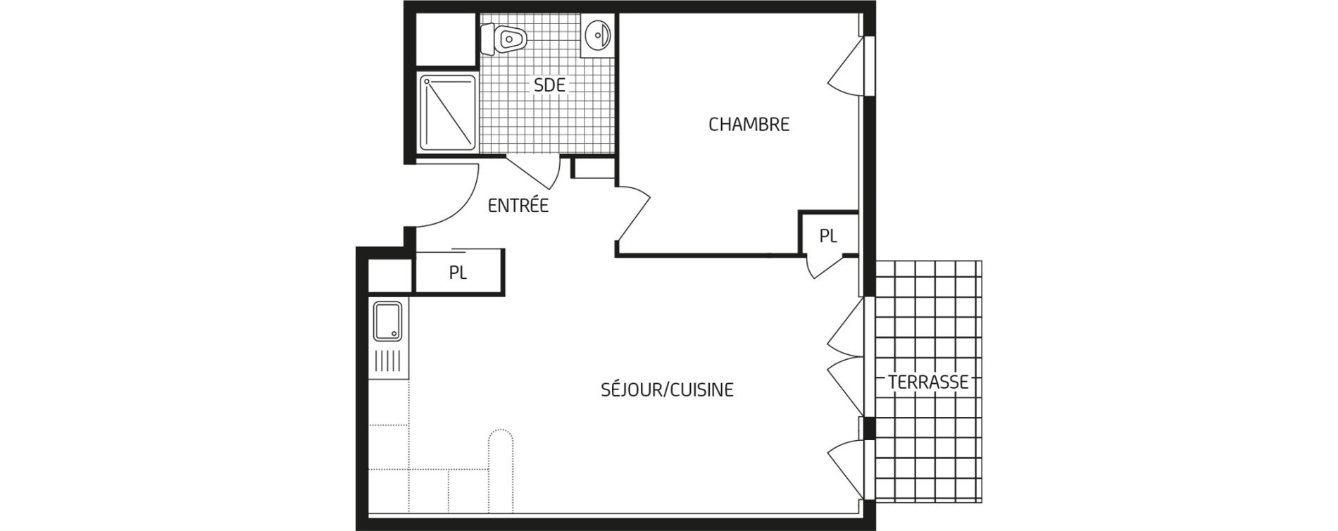 Appartement T2 de 45,38 m2 &agrave; Bagneaux-Sur-Loing Centre