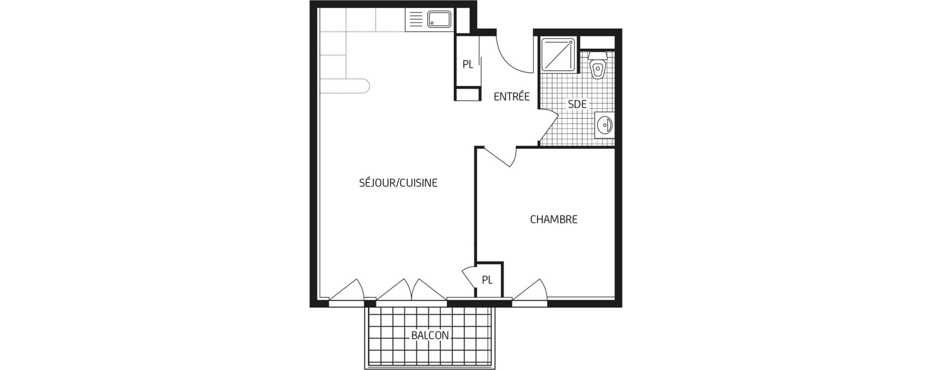 Appartement T2 de 45,84 m2 &agrave; Bagneaux-Sur-Loing Centre