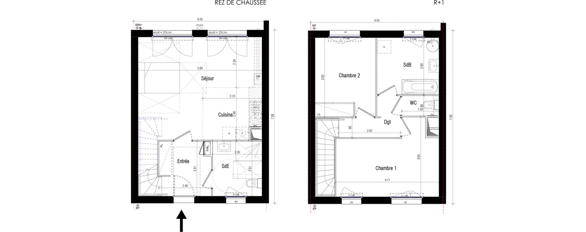 Maison T3 de 73,92 m2 &agrave; Boissise-Le-Roi Centre