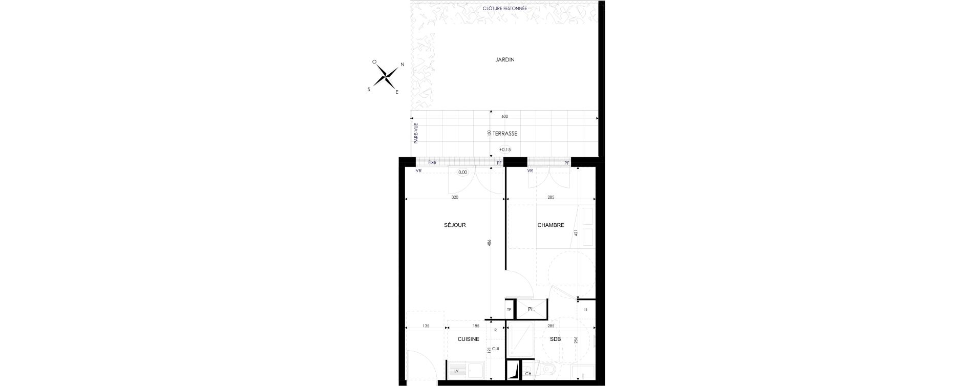 Appartement T2 de 40,44 m2 &agrave; Brie-Comte-Robert Centre