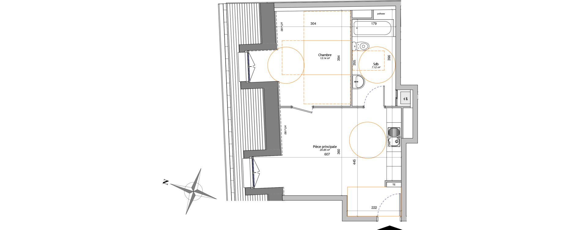 Appartement T2 de 41,11 m2 &agrave; Brou-Sur-Chantereine Centre