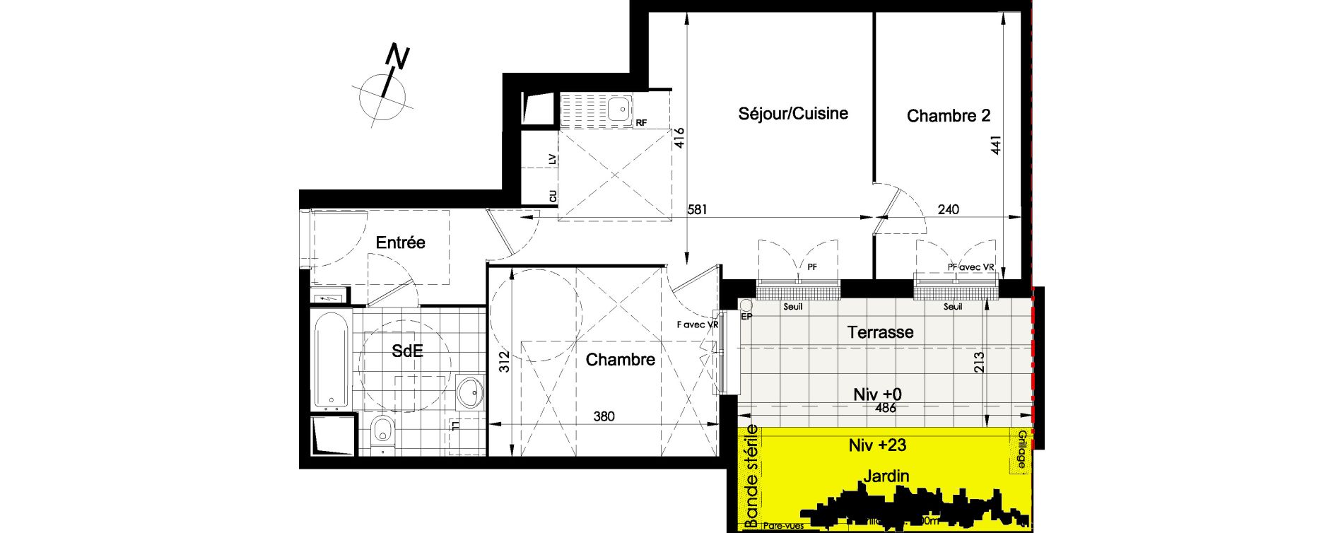 Appartement T3 de 55,45 m2 &agrave; Brou-Sur-Chantereine Centre