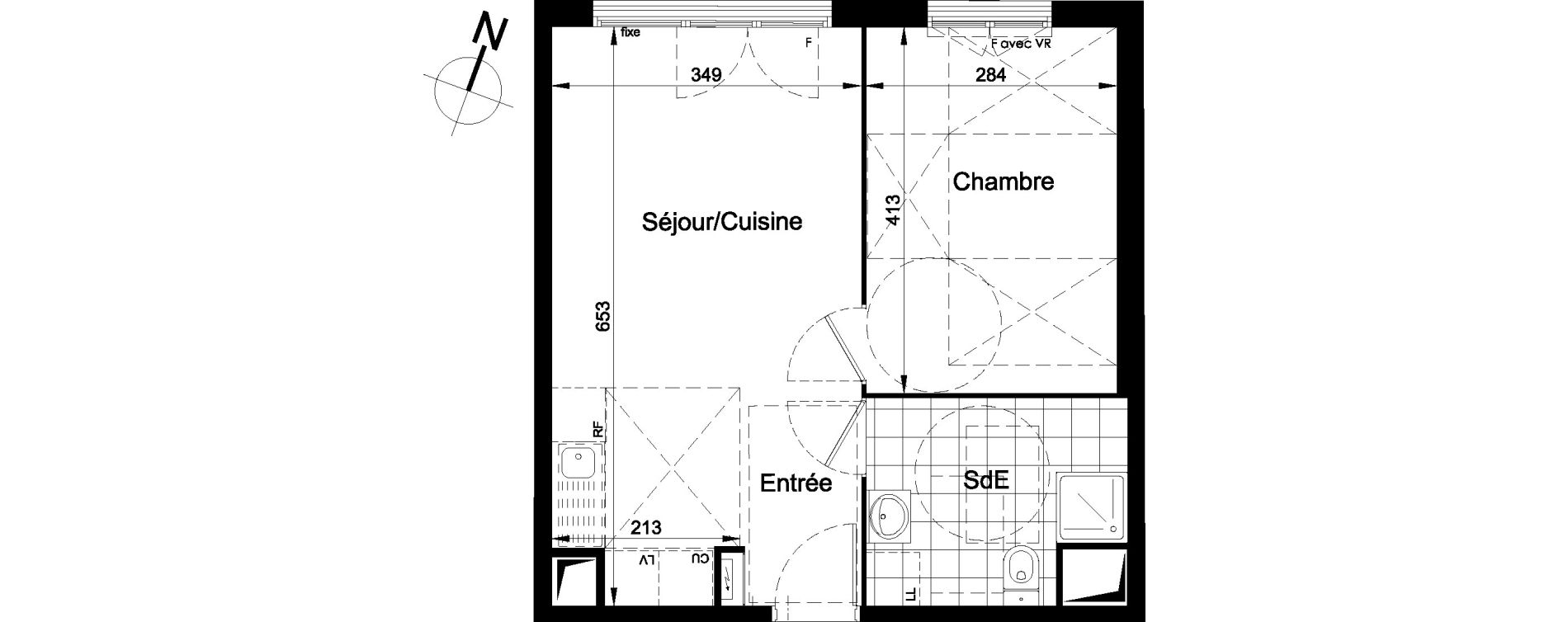 Appartement T2 de 40,32 m2 &agrave; Brou-Sur-Chantereine Centre