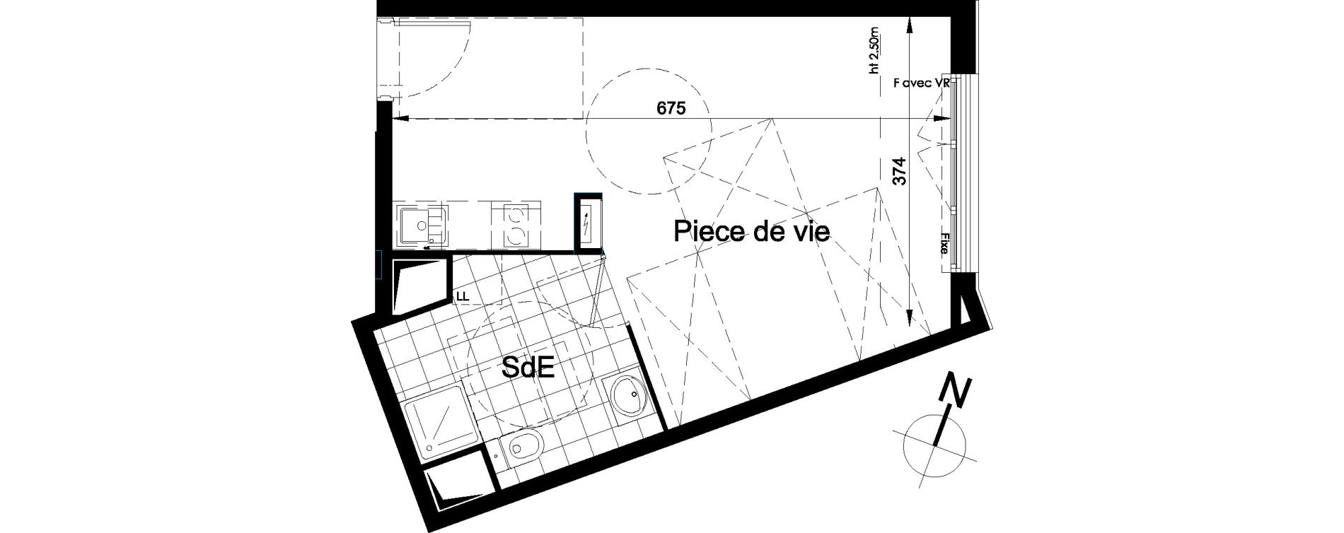 Appartement T1 de 31,76 m2 &agrave; Brou-Sur-Chantereine Centre