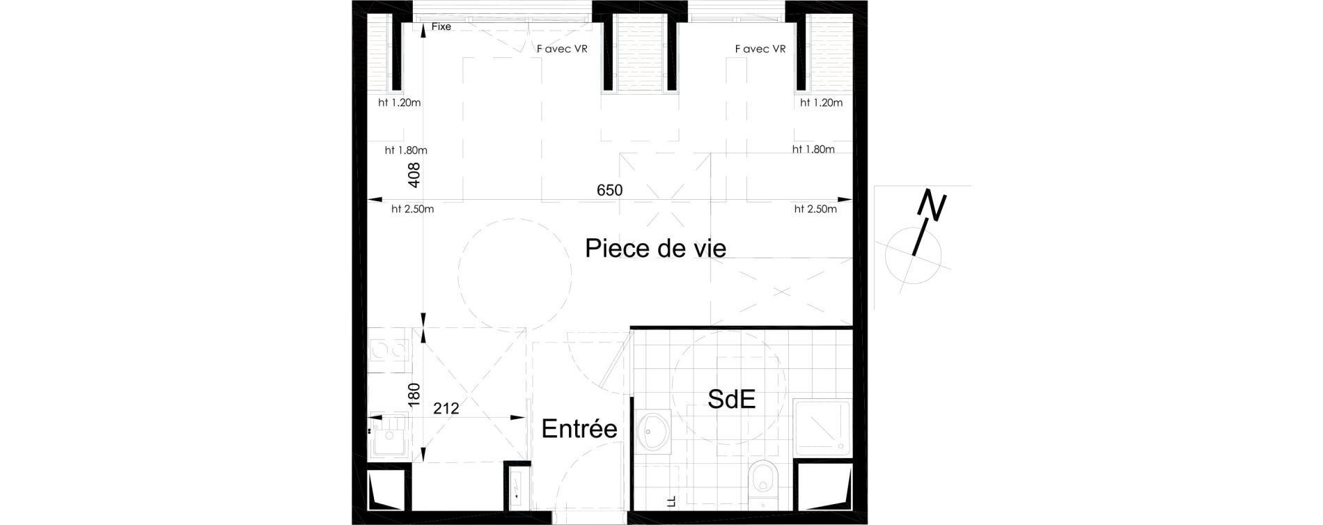Appartement T1 de 37,34 m2 &agrave; Brou-Sur-Chantereine Centre