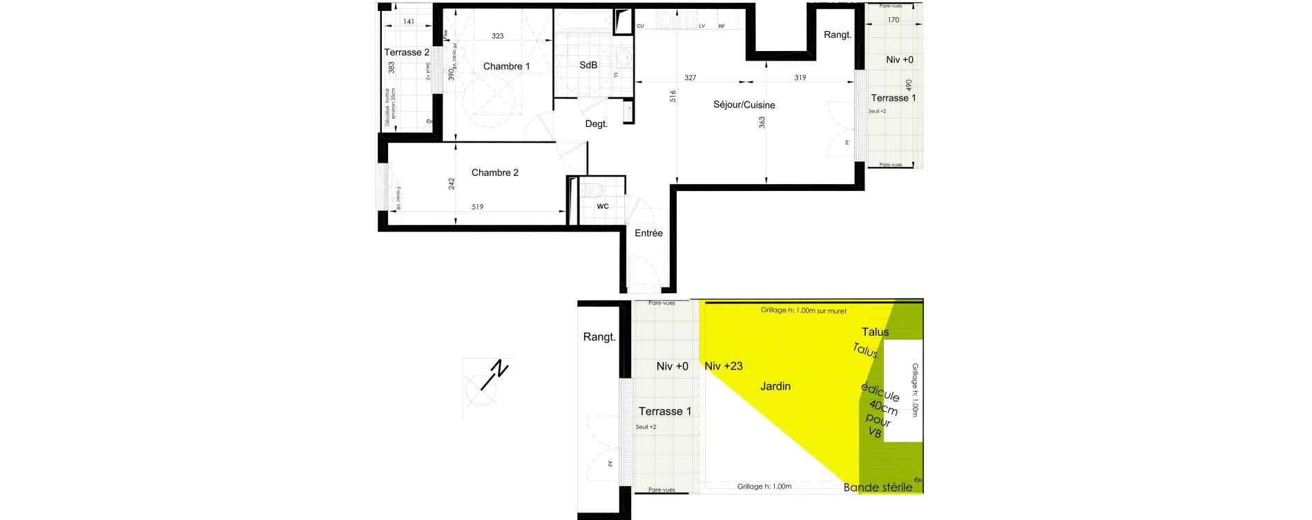Appartement T3 de 71,40 m2 à Brou-Sur-Chantereine Centre