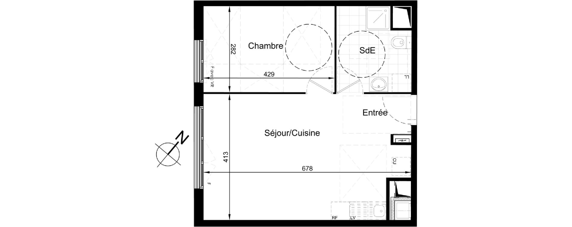Appartement T2 de 45,11 m2 &agrave; Brou-Sur-Chantereine Centre