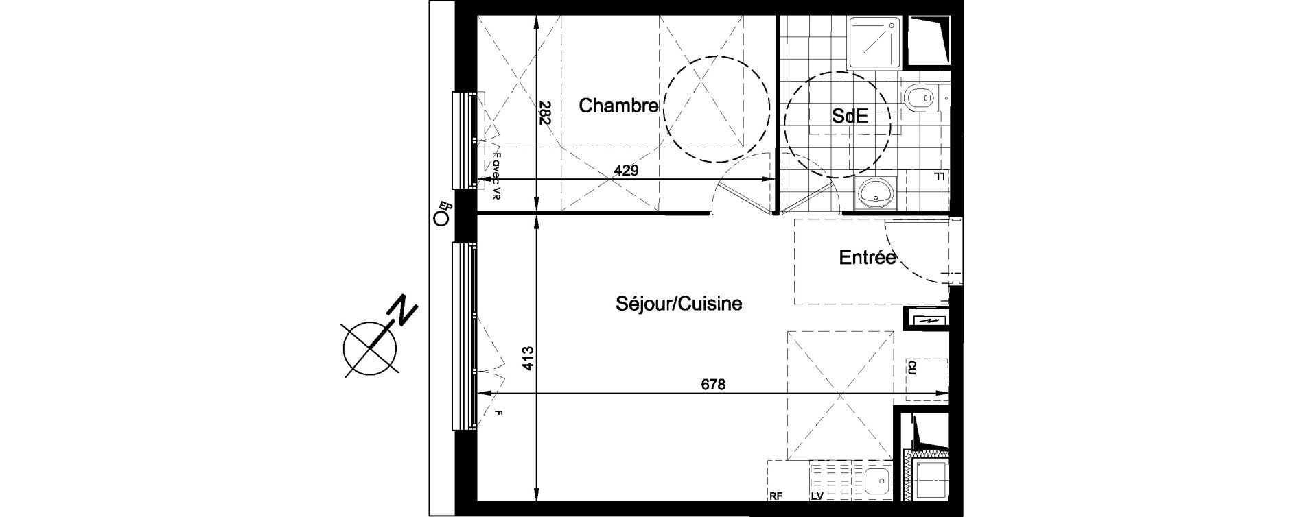 Appartement T2 de 45,11 m2 &agrave; Brou-Sur-Chantereine Centre