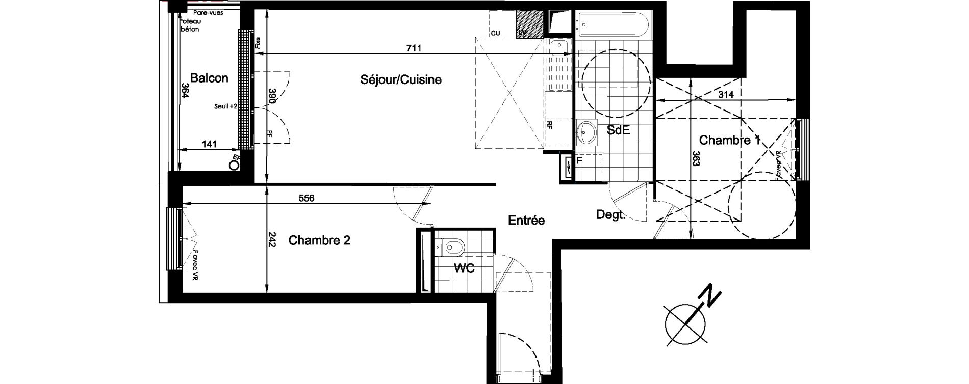 Appartement T3 de 71,32 m2 &agrave; Brou-Sur-Chantereine Centre