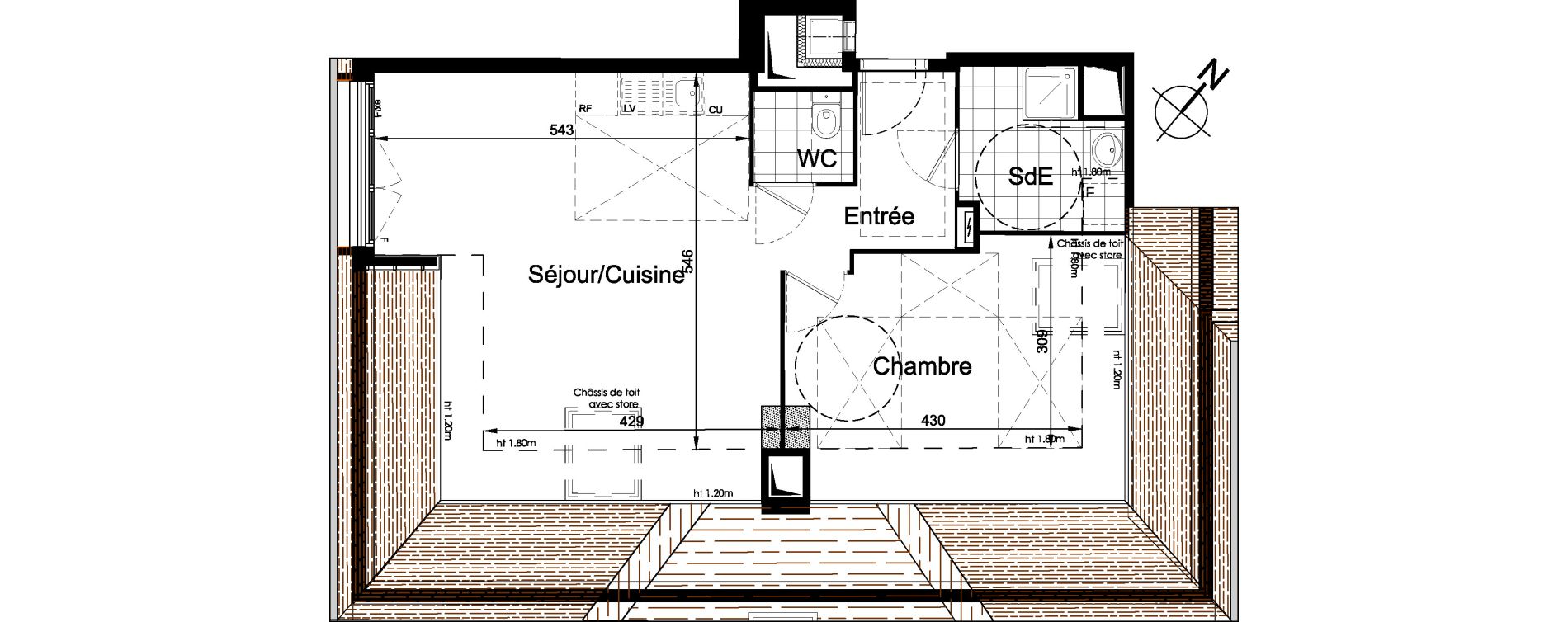Appartement T2 de 50,61 m2 &agrave; Brou-Sur-Chantereine Centre