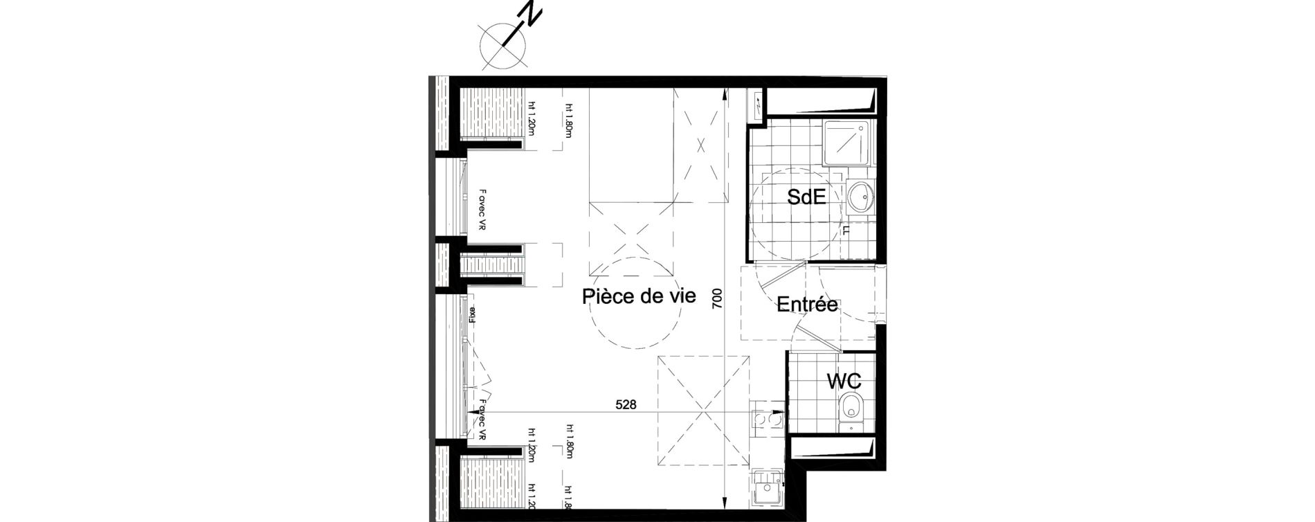 Appartement T1 de 39,54 m2 &agrave; Brou-Sur-Chantereine Centre