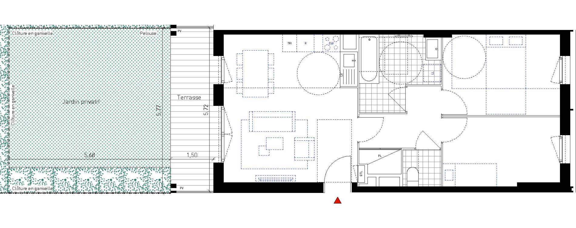 Appartement T3 de 58,60 m2 &agrave; Bussy-Saint-Georges Sycomore