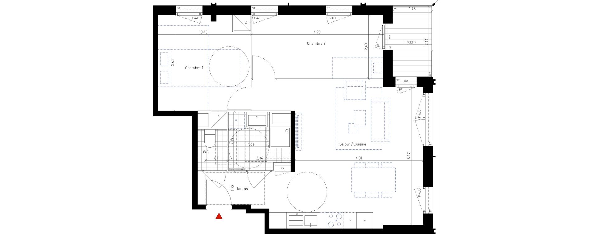 Appartement T3 de 63,90 m2 &agrave; Bussy-Saint-Georges Sycomore