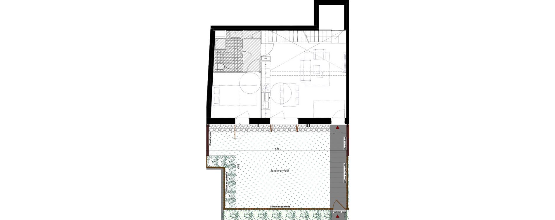 Duplex T5 de 96,90 m2 &agrave; Bussy-Saint-Georges Sycomore
