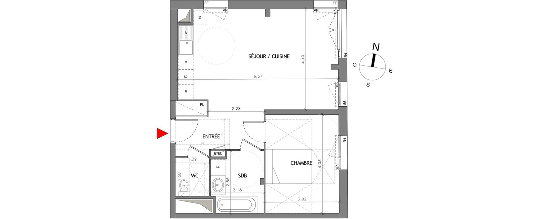 Appartement T2 de 52,06 m2 &agrave; Bussy-Saint-Georges Bussy st georges