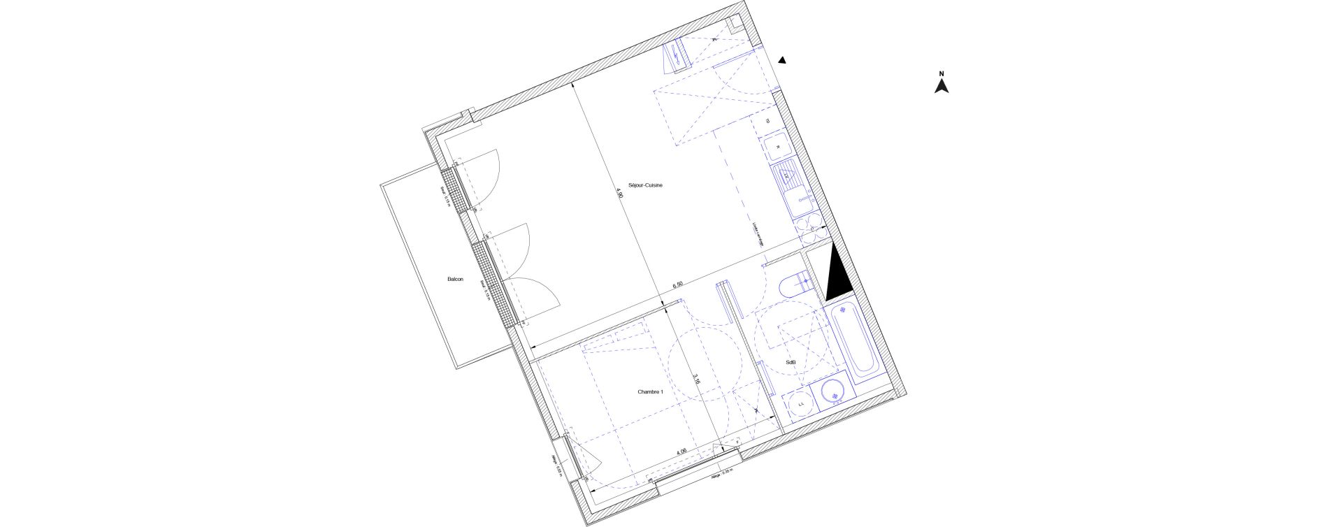 Appartement T2 de 51,00 m2 &agrave; Bussy-Saint-Georges Sycomore