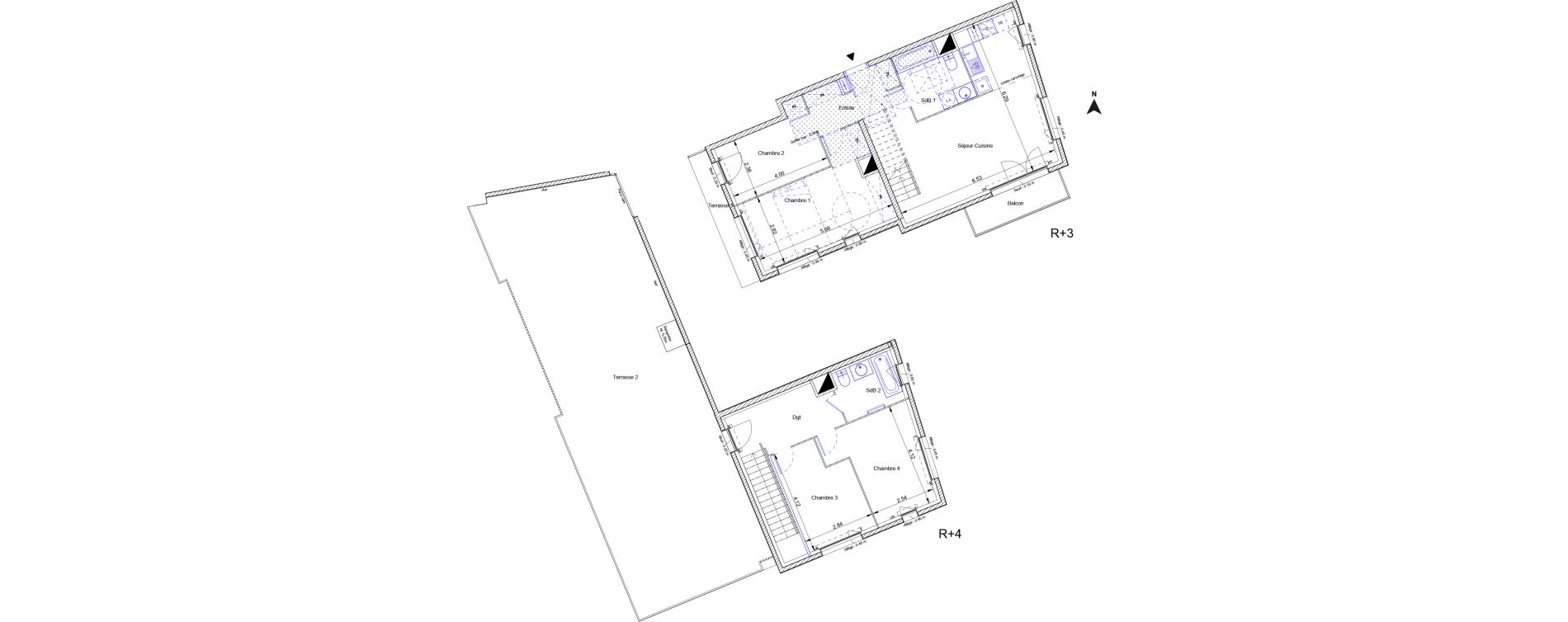 Appartement T5 de 105,60 m2 &agrave; Bussy-Saint-Georges Sycomore