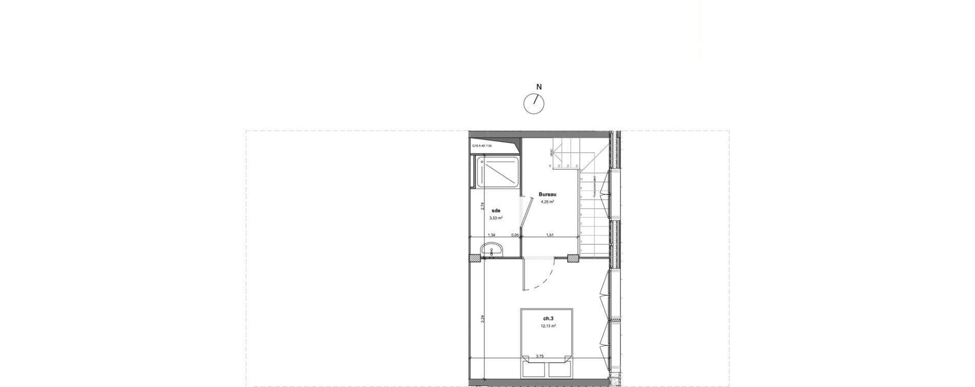 Duplex T4 de 81,90 m2 &agrave; Bussy-Saint-Georges Sycomore