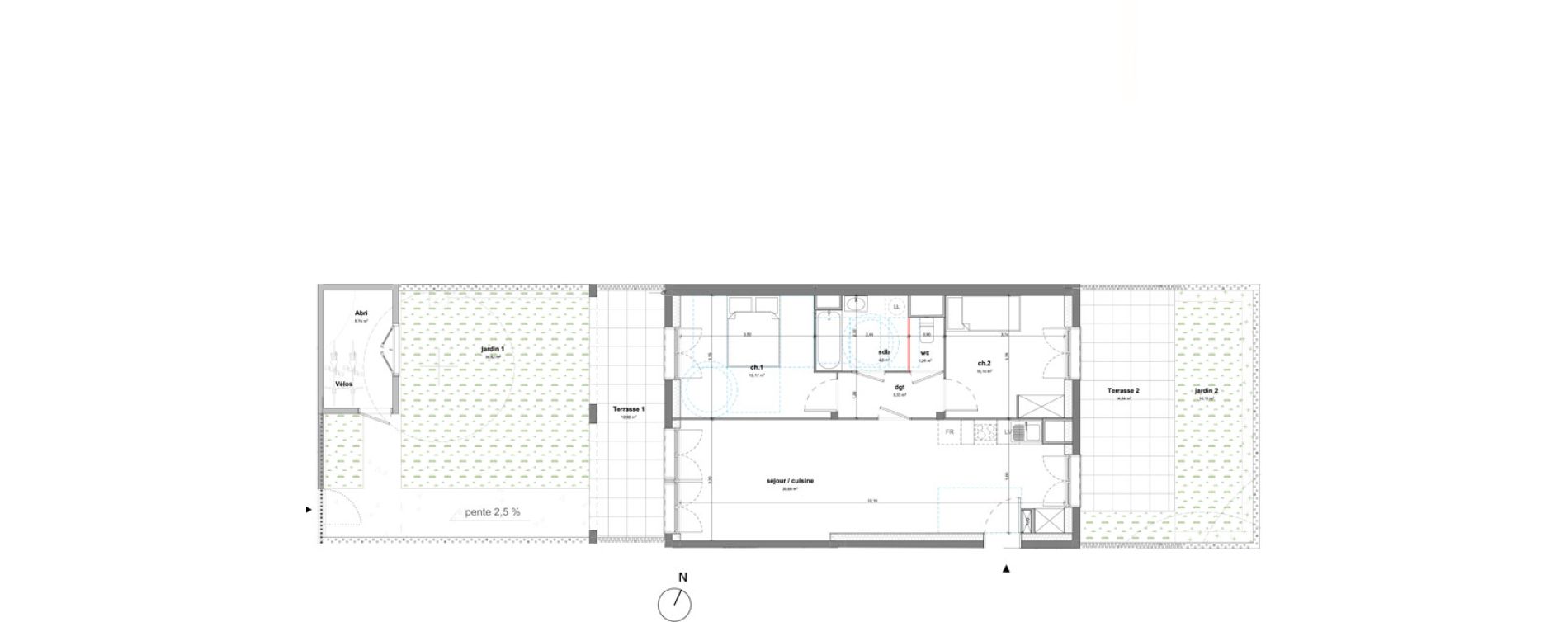 Appartement T3 de 62,20 m2 &agrave; Bussy-Saint-Georges Sycomore