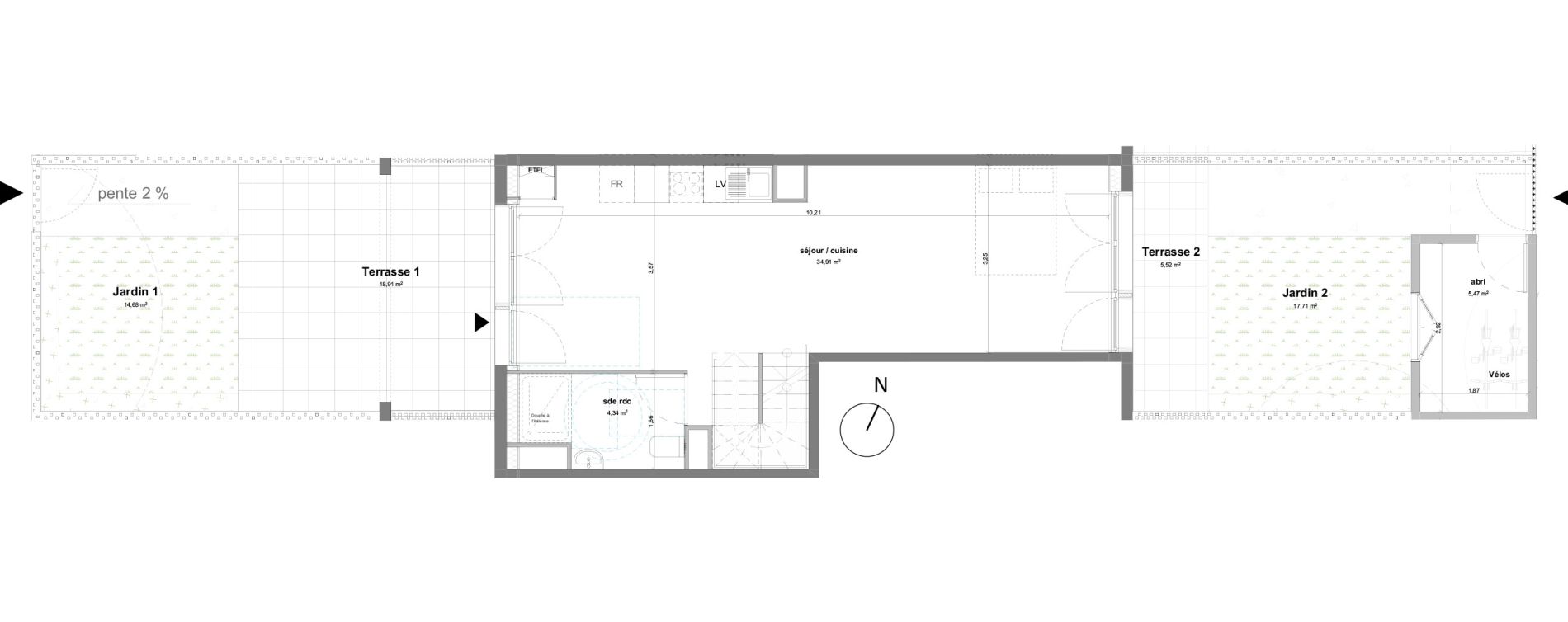 Appartement T5 de 95,69 m2 &agrave; Bussy-Saint-Georges Sycomore