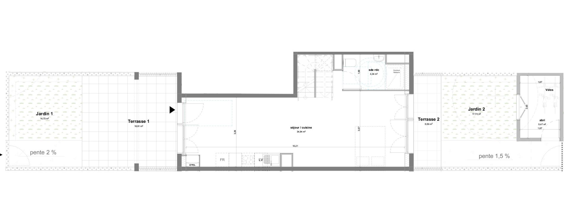 Appartement T5 de 95,56 m2 &agrave; Bussy-Saint-Georges Sycomore