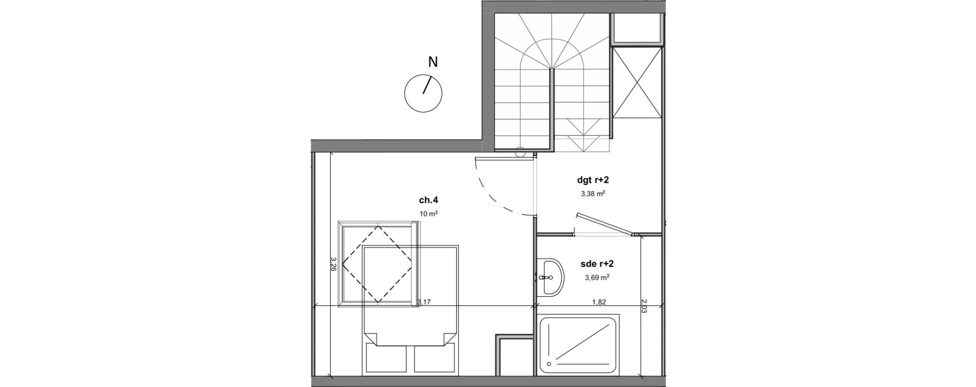 Appartement T5 de 95,60 m2 &agrave; Bussy-Saint-Georges Sycomore