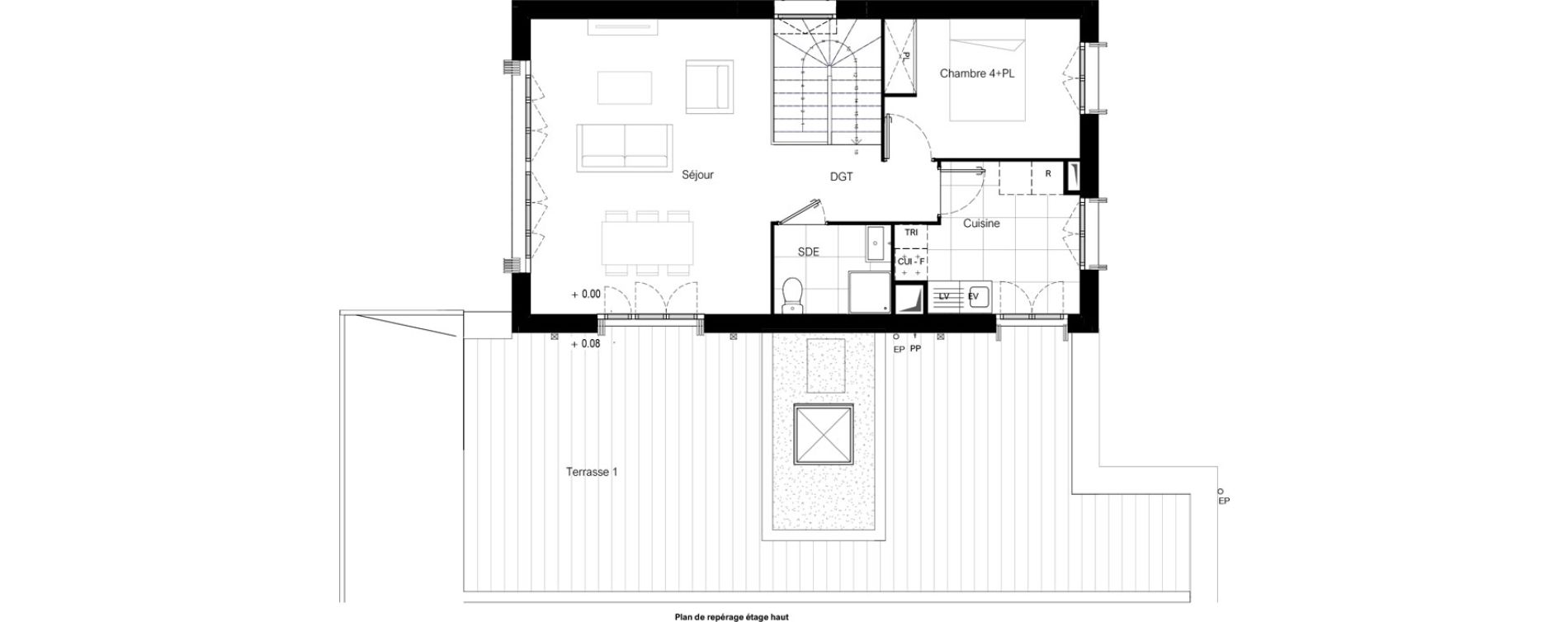 Duplex T5 de 99,82 m2 &agrave; Bussy-Saint-Georges Sycomore