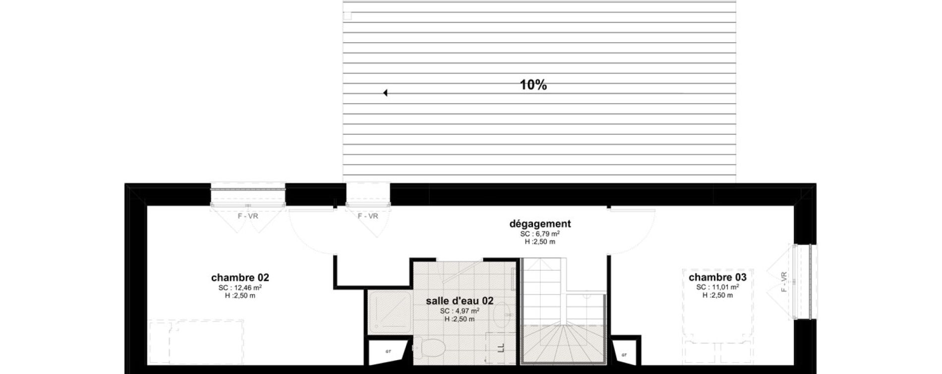 Maison T4 de 89,89 m2 &agrave; Bussy-Saint-Georges Sycomore