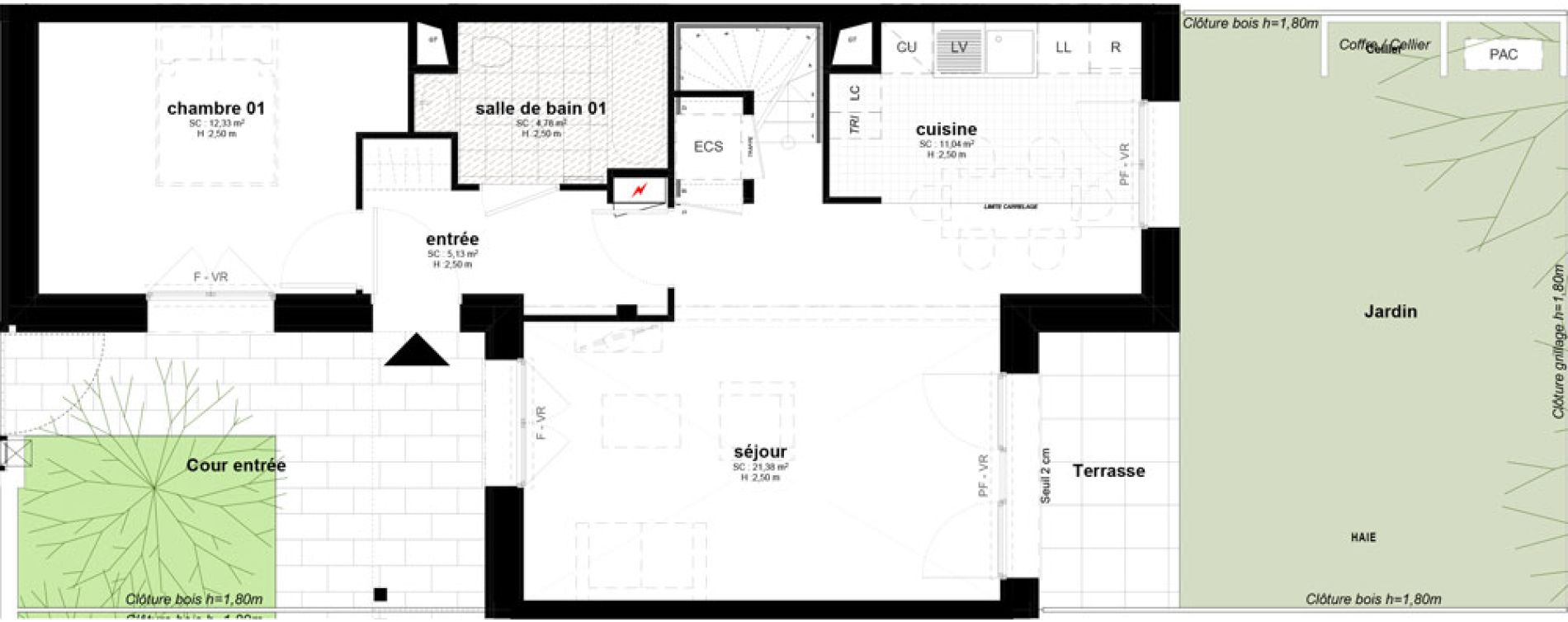 Maison T4 de 89,89 m2 &agrave; Bussy-Saint-Georges Sycomore