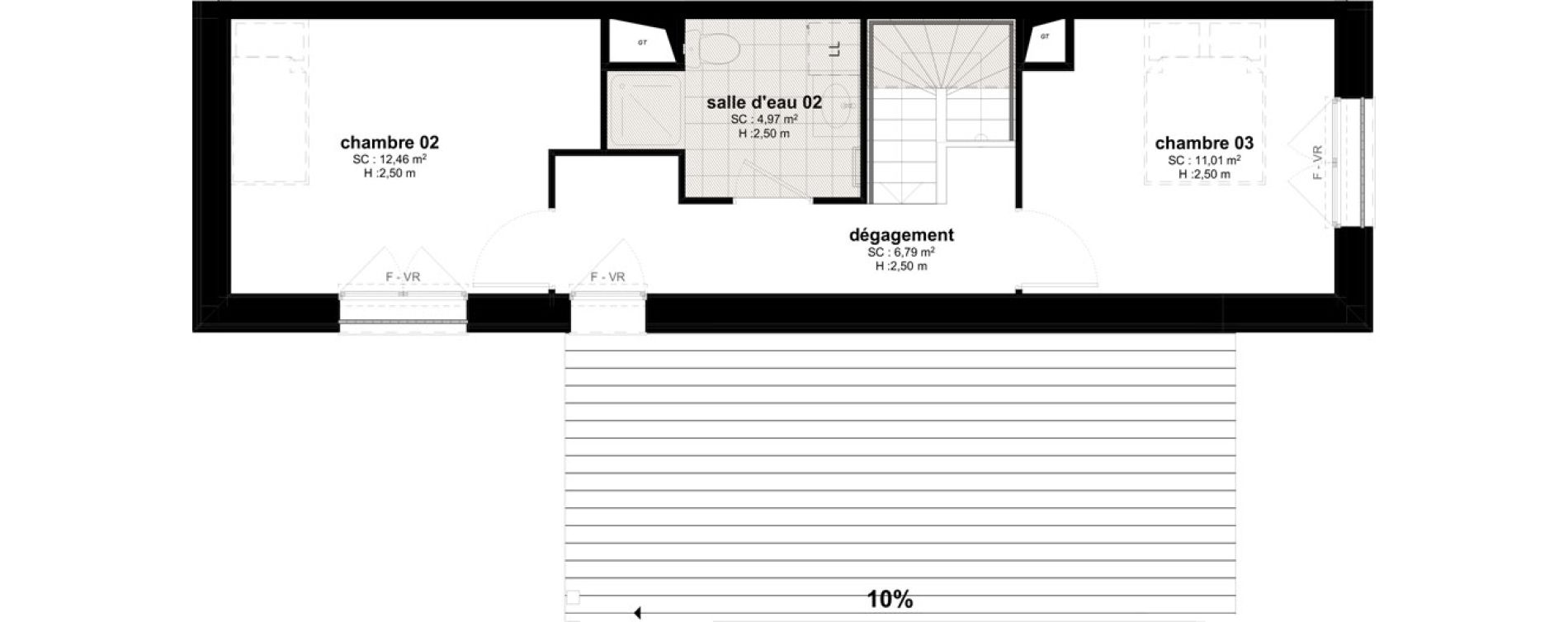 Maison T4 de 89,89 m2 &agrave; Bussy-Saint-Georges Sycomore