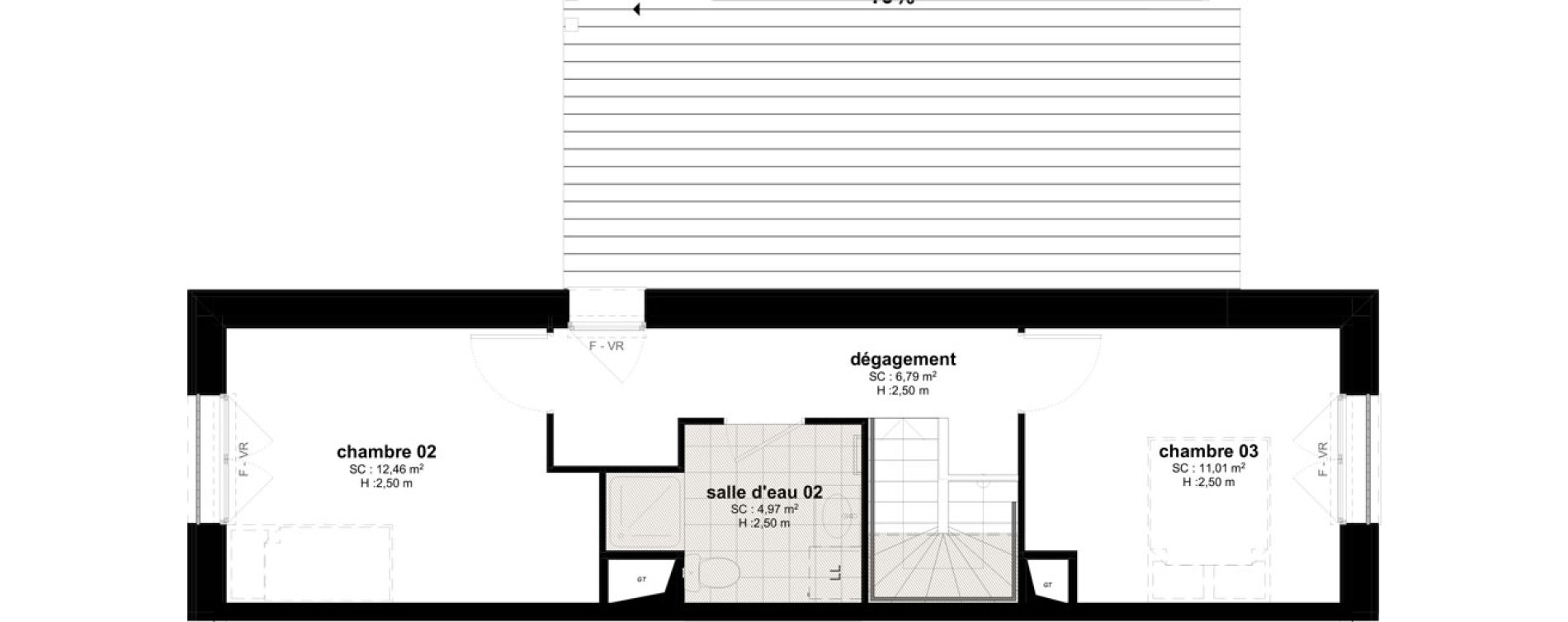 Maison T4 de 89,89 m2 &agrave; Bussy-Saint-Georges Sycomore