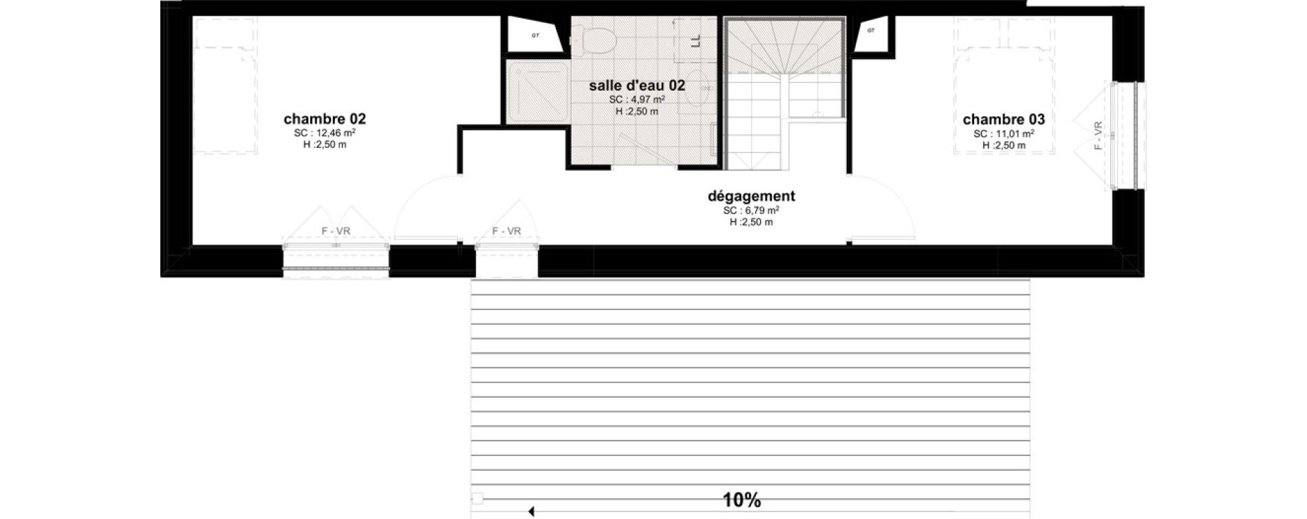 Maison T4 de 89,89 m2 &agrave; Bussy-Saint-Georges Sycomore