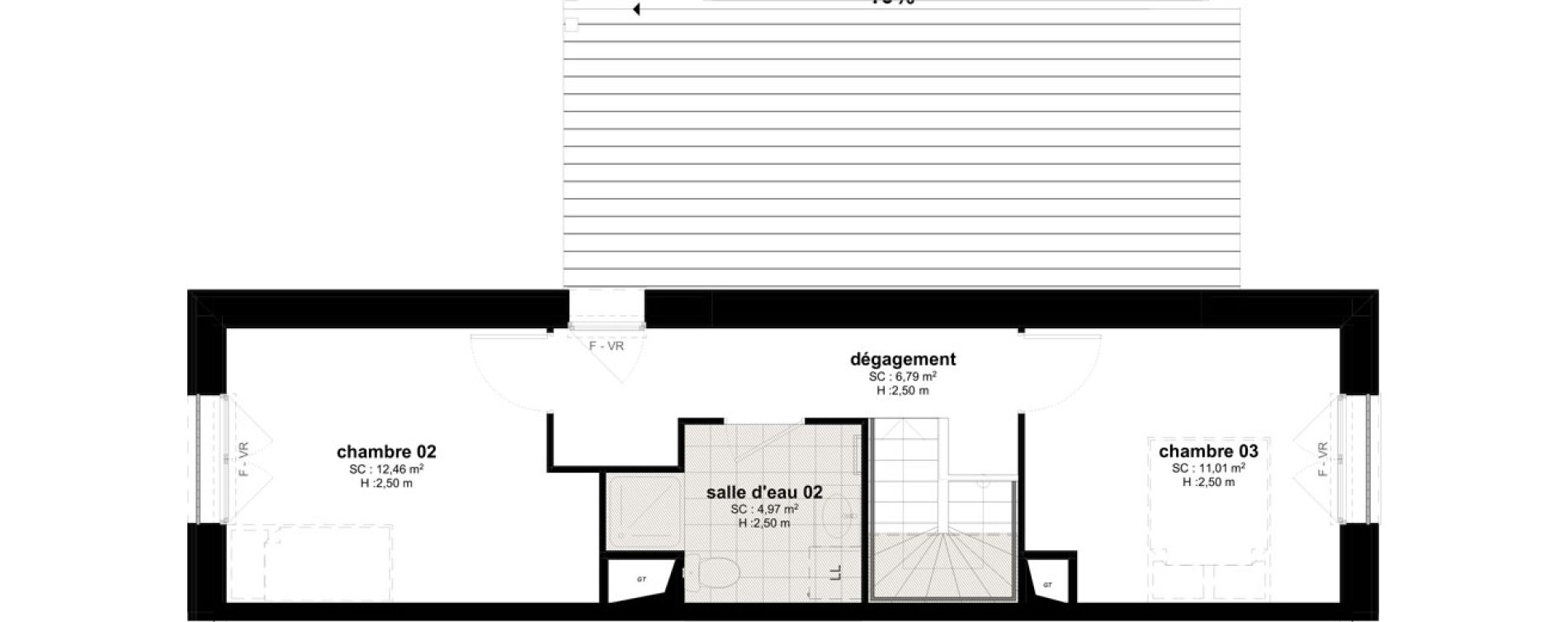 Maison T4 de 89,89 m2 &agrave; Bussy-Saint-Georges Sycomore