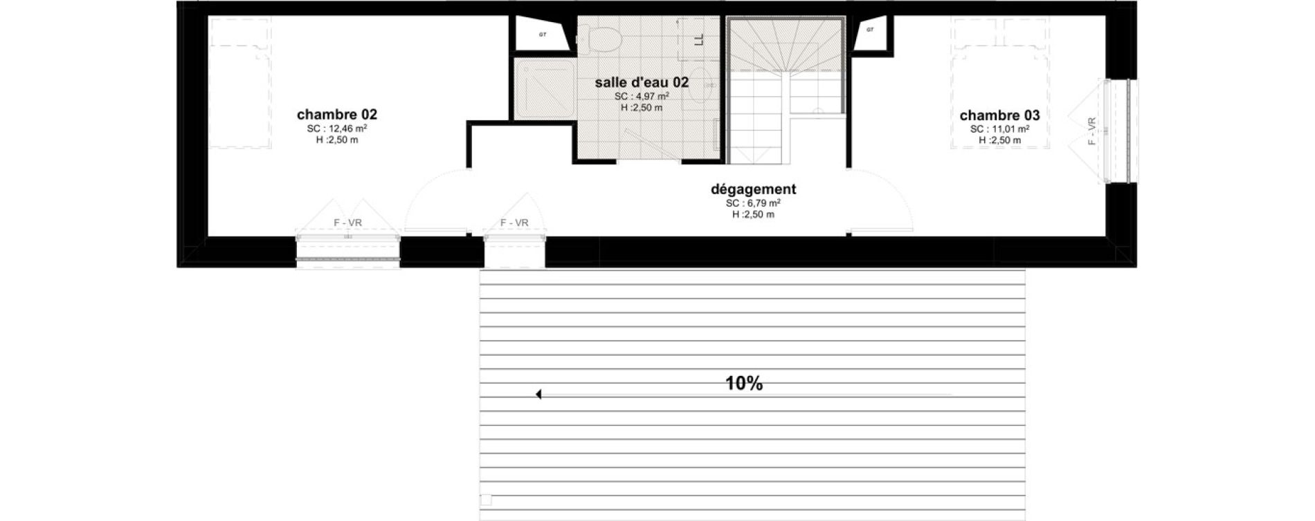 Maison T4 de 89,89 m2 &agrave; Bussy-Saint-Georges Sycomore