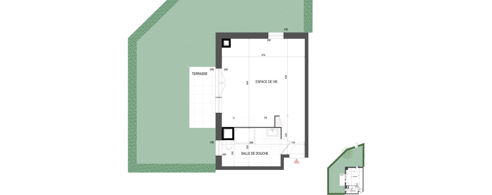 Studio de 32,41 m2 &agrave; Chalifert Centre