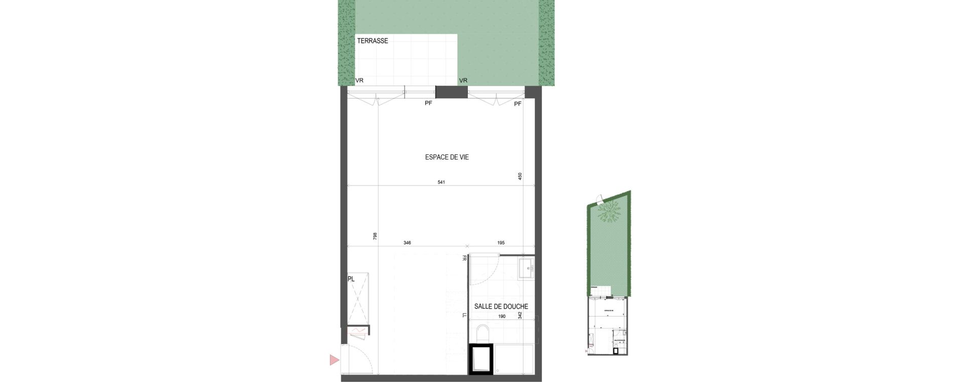 Studio de 41,94 m2 &agrave; Chalifert Centre