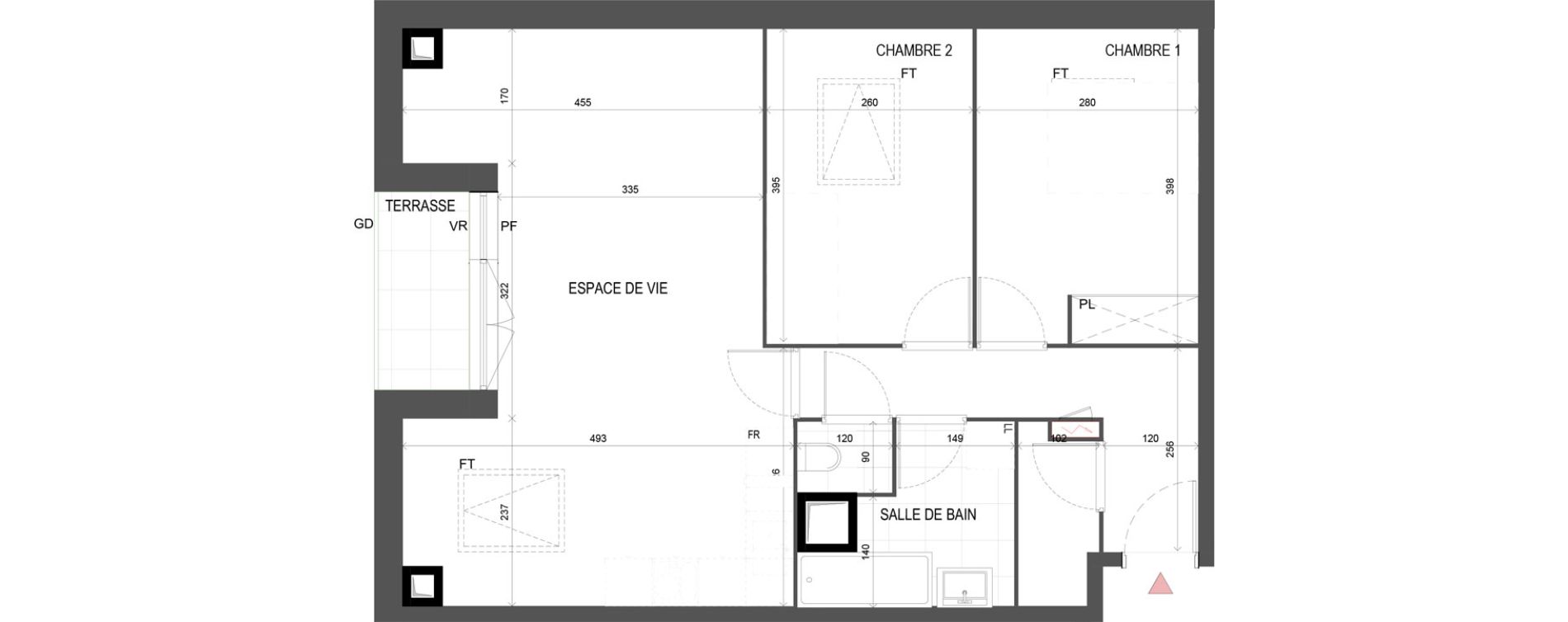 Appartement T3 de 66,64 m2 &agrave; Chalifert Centre