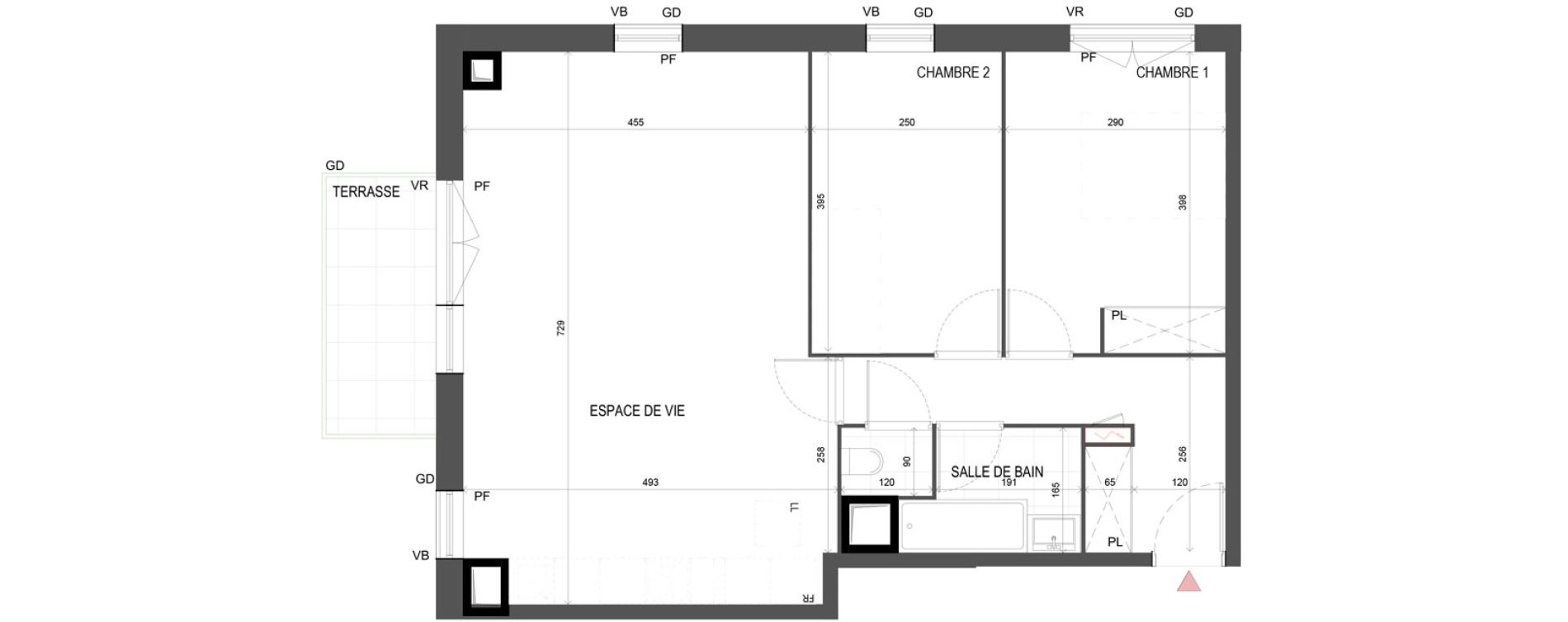 Appartement T3 de 67,10 m2 &agrave; Chalifert Centre