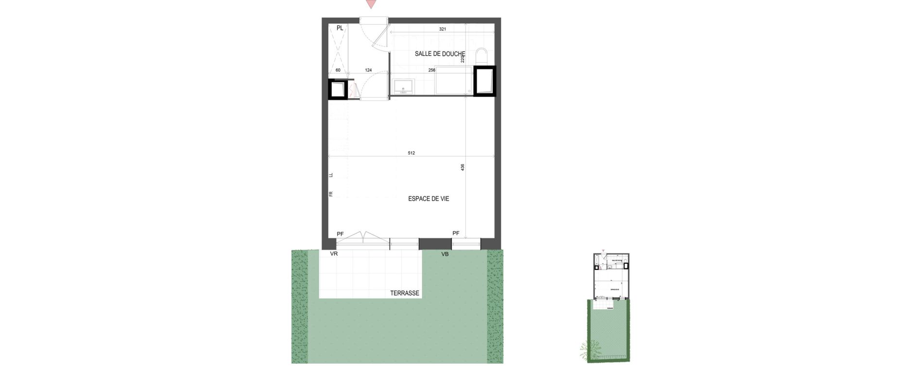 Studio de 32,35 m2 &agrave; Chalifert Centre