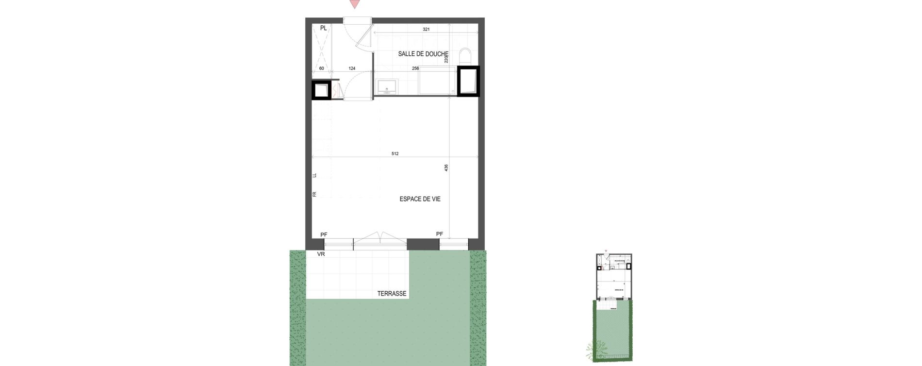 Studio de 32,36 m2 &agrave; Chalifert Centre