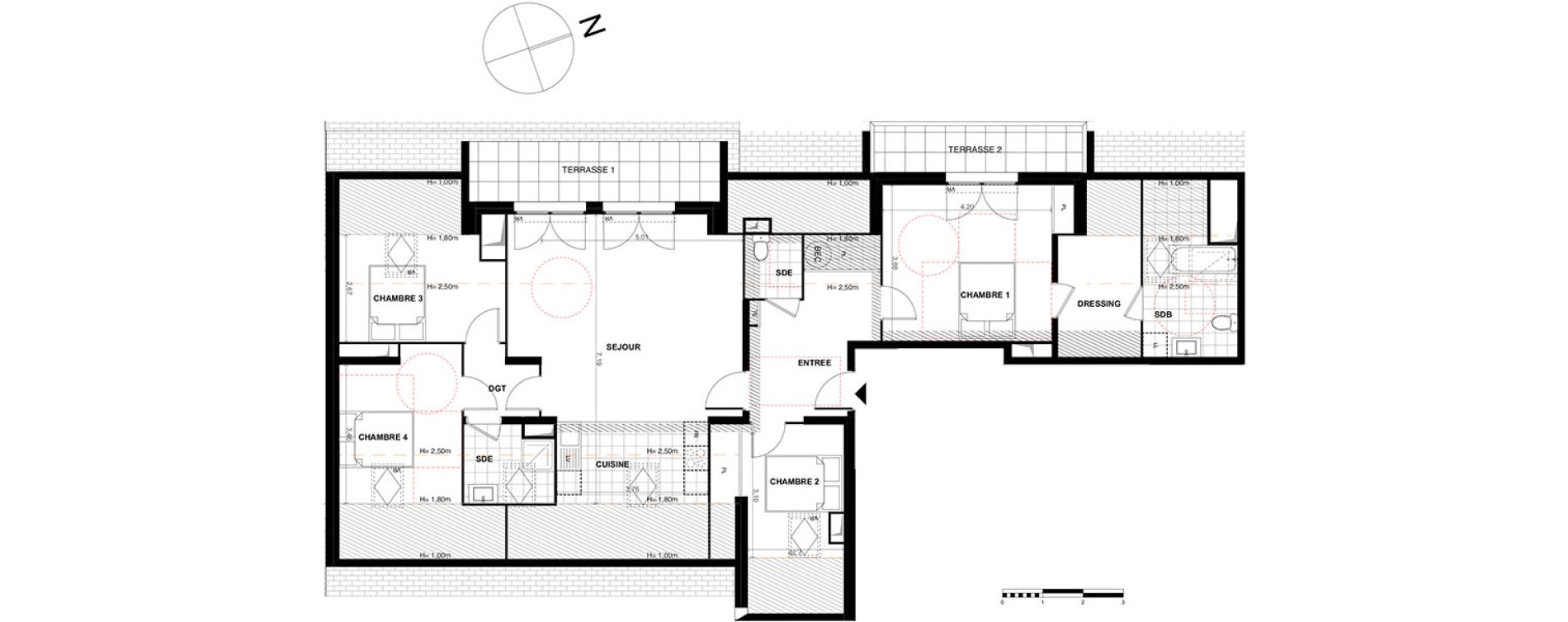 Appartement T5 de 108,50 m2 &agrave; Chalifert Centre